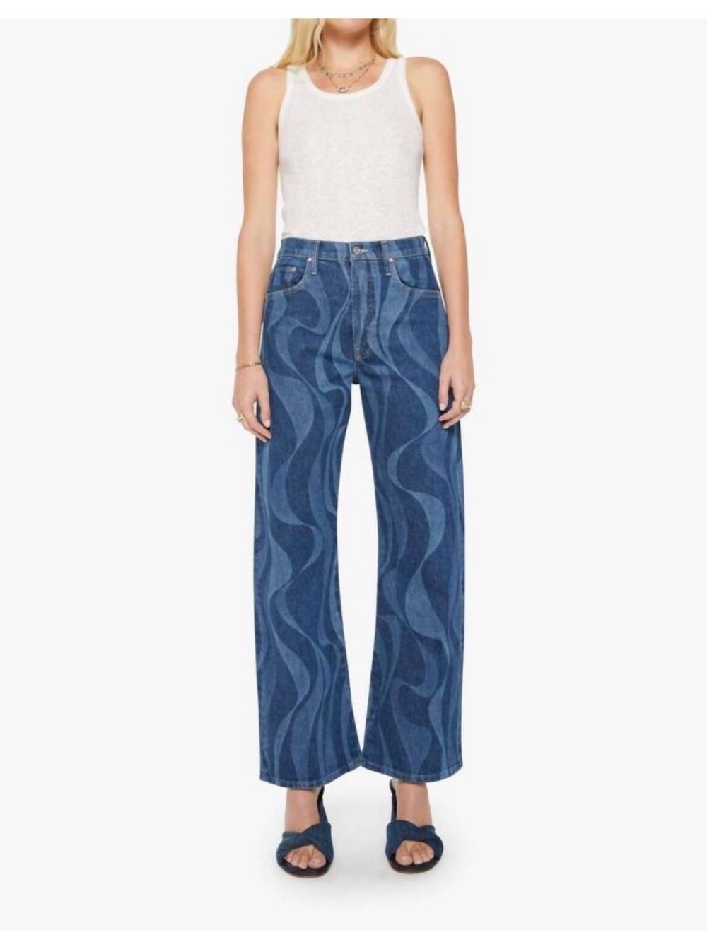 MOTHER NWT the lasso jeans in twist of fate